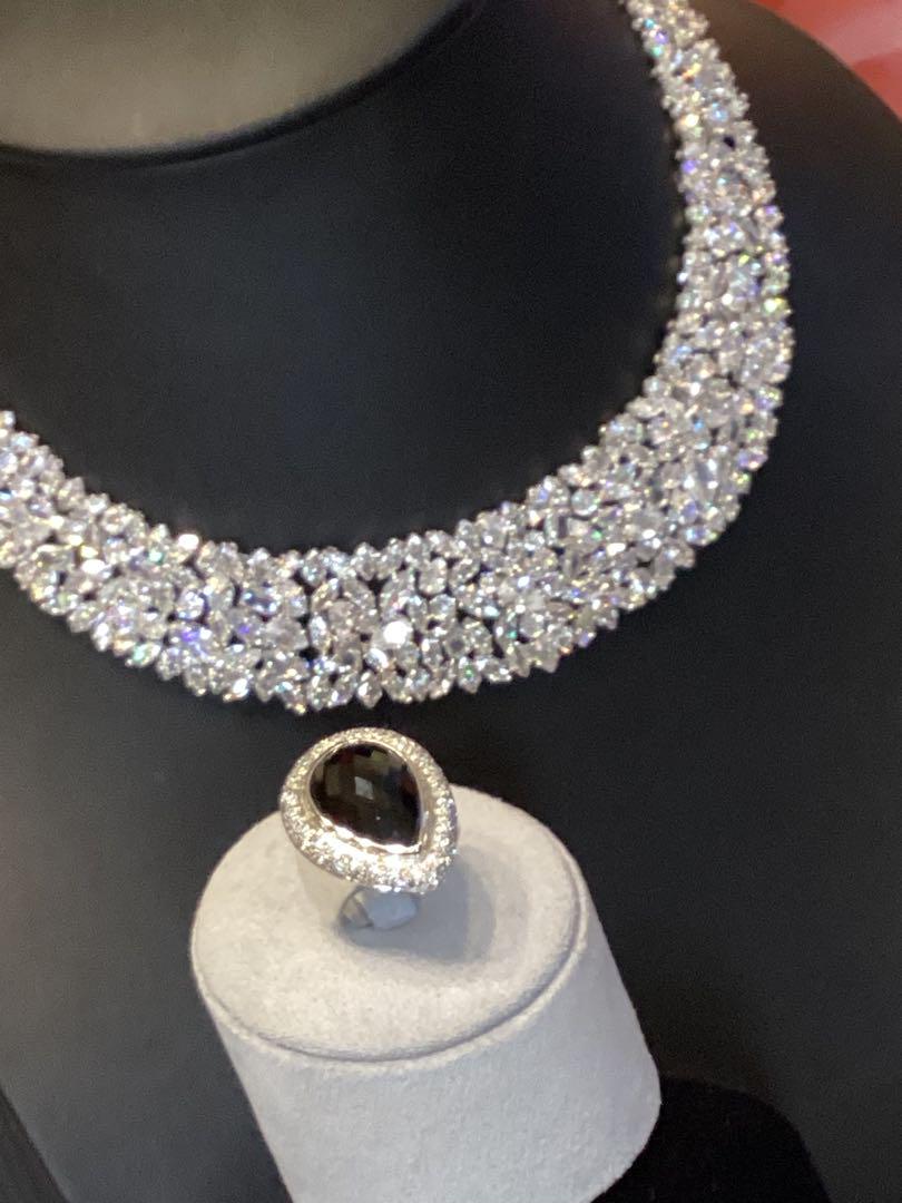 BS大粒リング10.00ct&BS2.00ctピアスセット