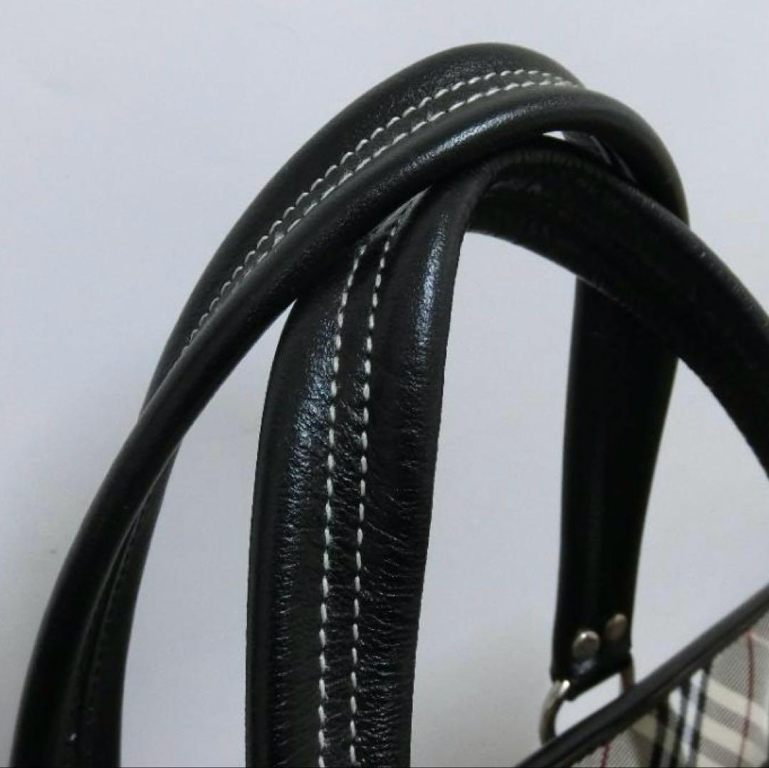 B　【美品】BURBERRY BLUE LABEL バーバリートートバック