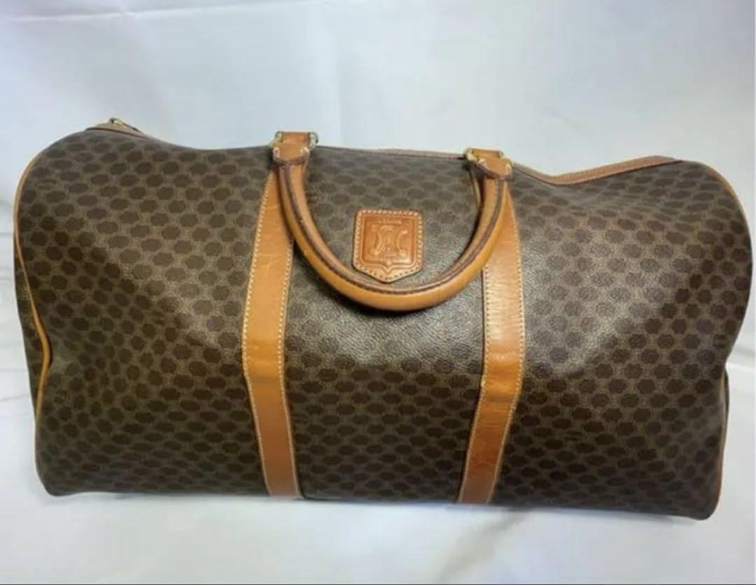 HK01 セリーヌ CELINE ボストン バッグ マカダム 旅行鞄