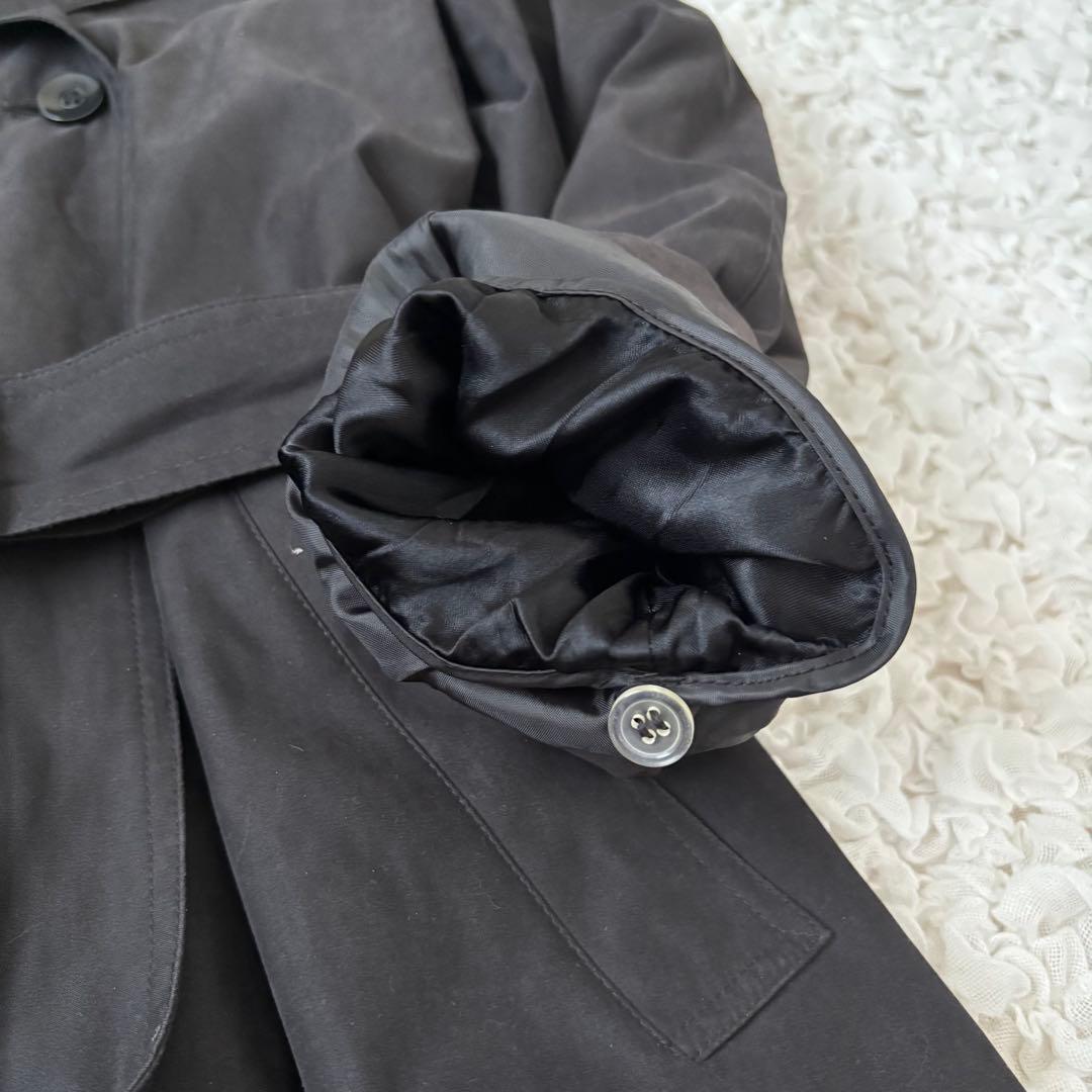 ロンドンフォグ 2way ロング トレンチコート ゆったり 黒 L