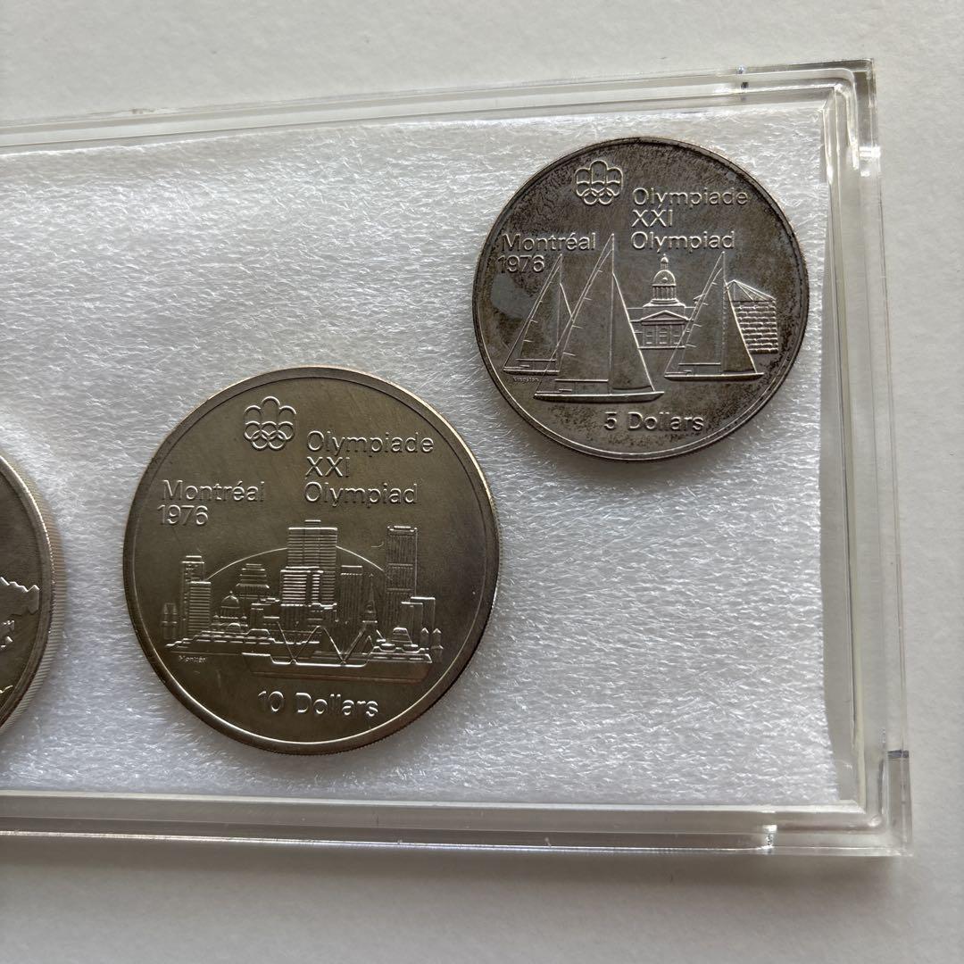 ら*ち様 モントリオールオリンピック 記念銀貨 4枚セット