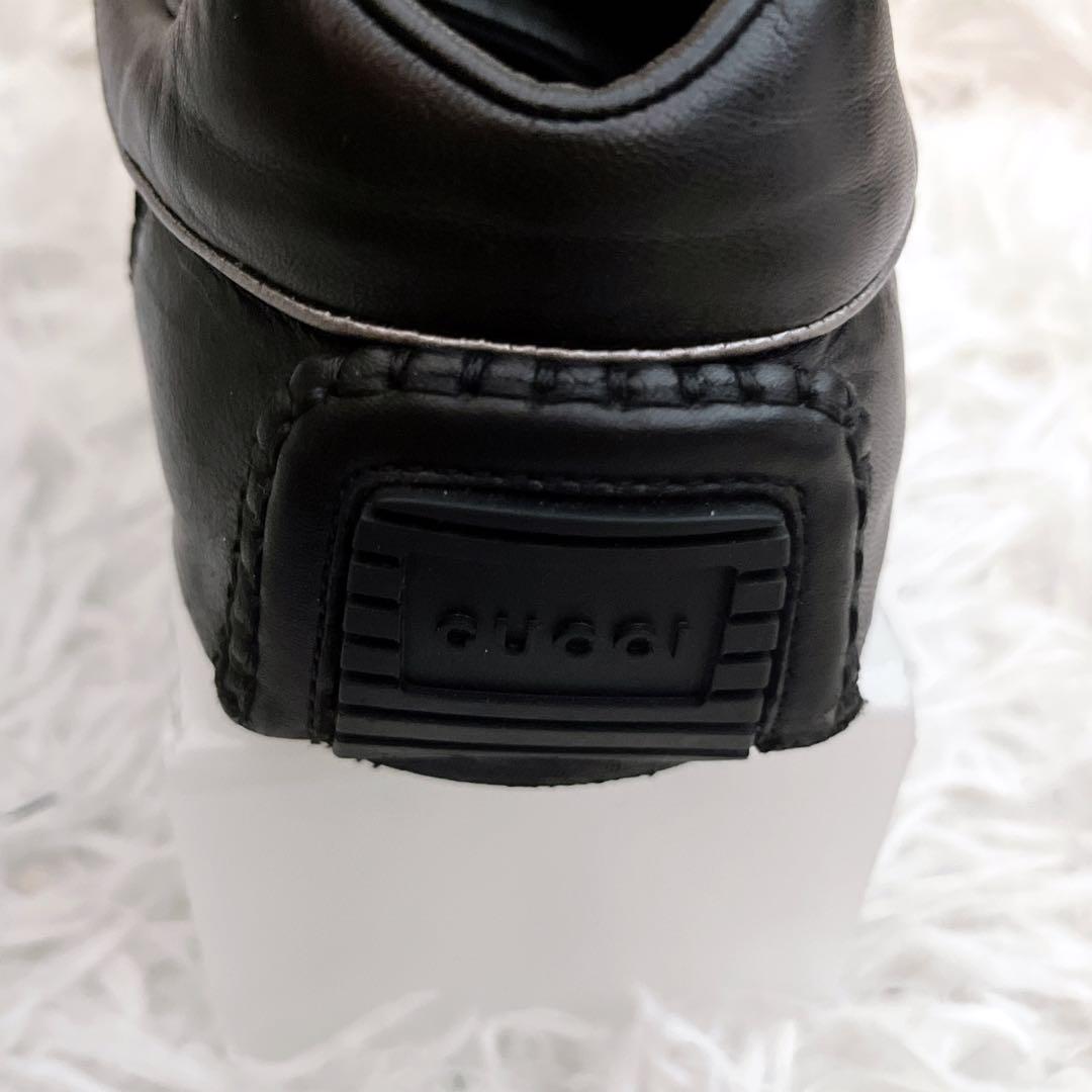 GUCCI スニーカー ドライビング　GG スプリーム シ ェリーライン 黒