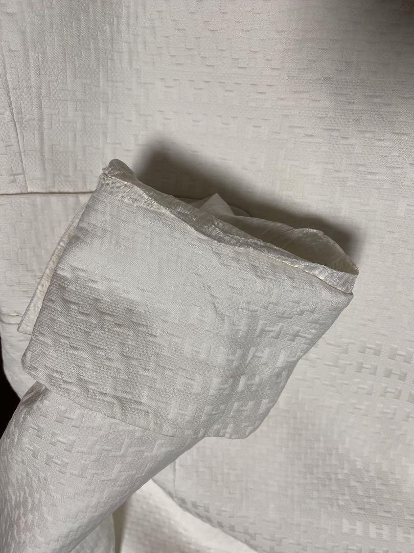 【値下げ】　希少　ヴィンテージ　エルメス　ジャケット　白　H柄　HERMES