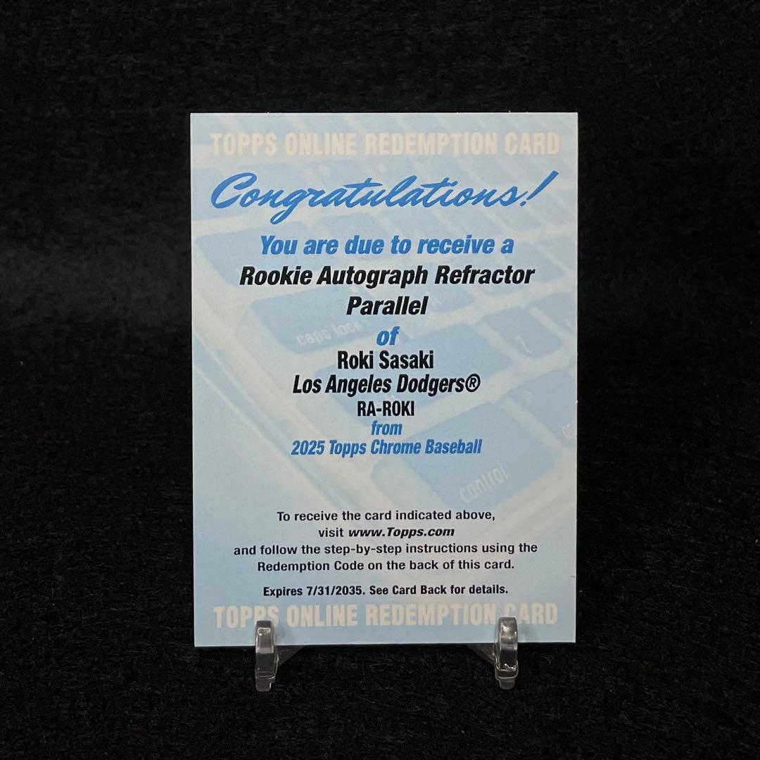 2025 Topps Chrome 佐々木朗希 リフラクター レデンプション
