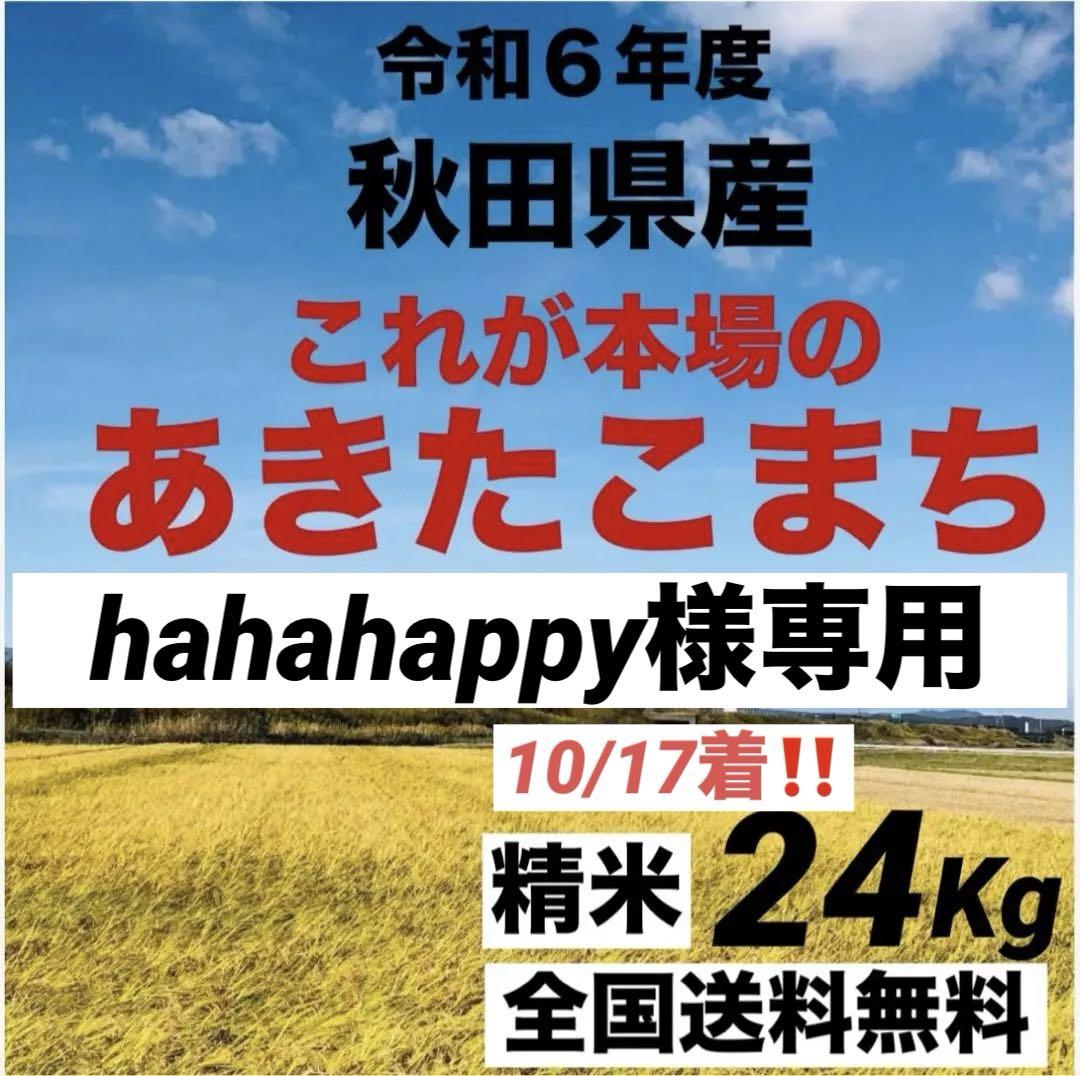 【hahahappy様17着❗️】★新米★秋田県産あきたこまち精米24kg小分け無