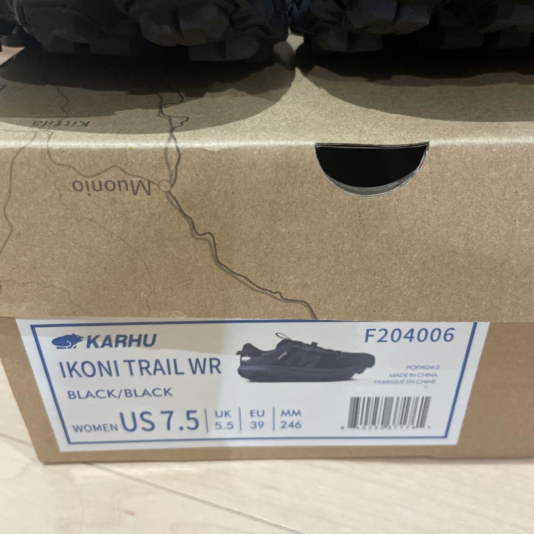 【極美品】karhuカルフ イコニトレイル1.0 黒　woman US7.5
