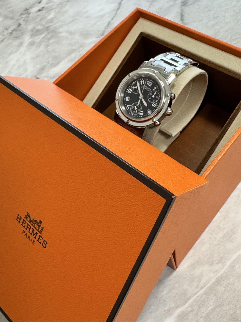 HERMES エルメス クリッパー クロノグラフ CL1.310 クォーツ