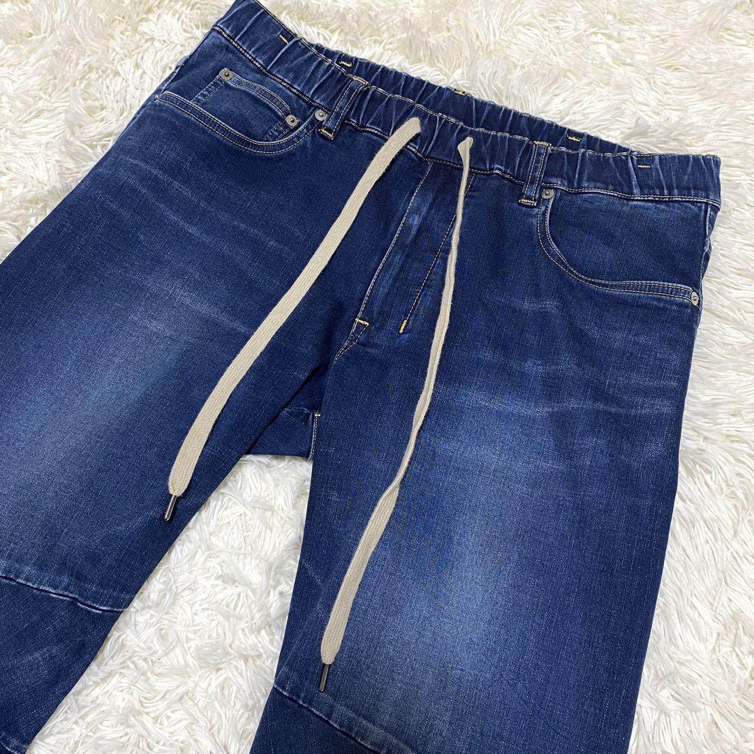 アタッチメント 21SS ストレッチデニムバイカーイージージーンズ XL