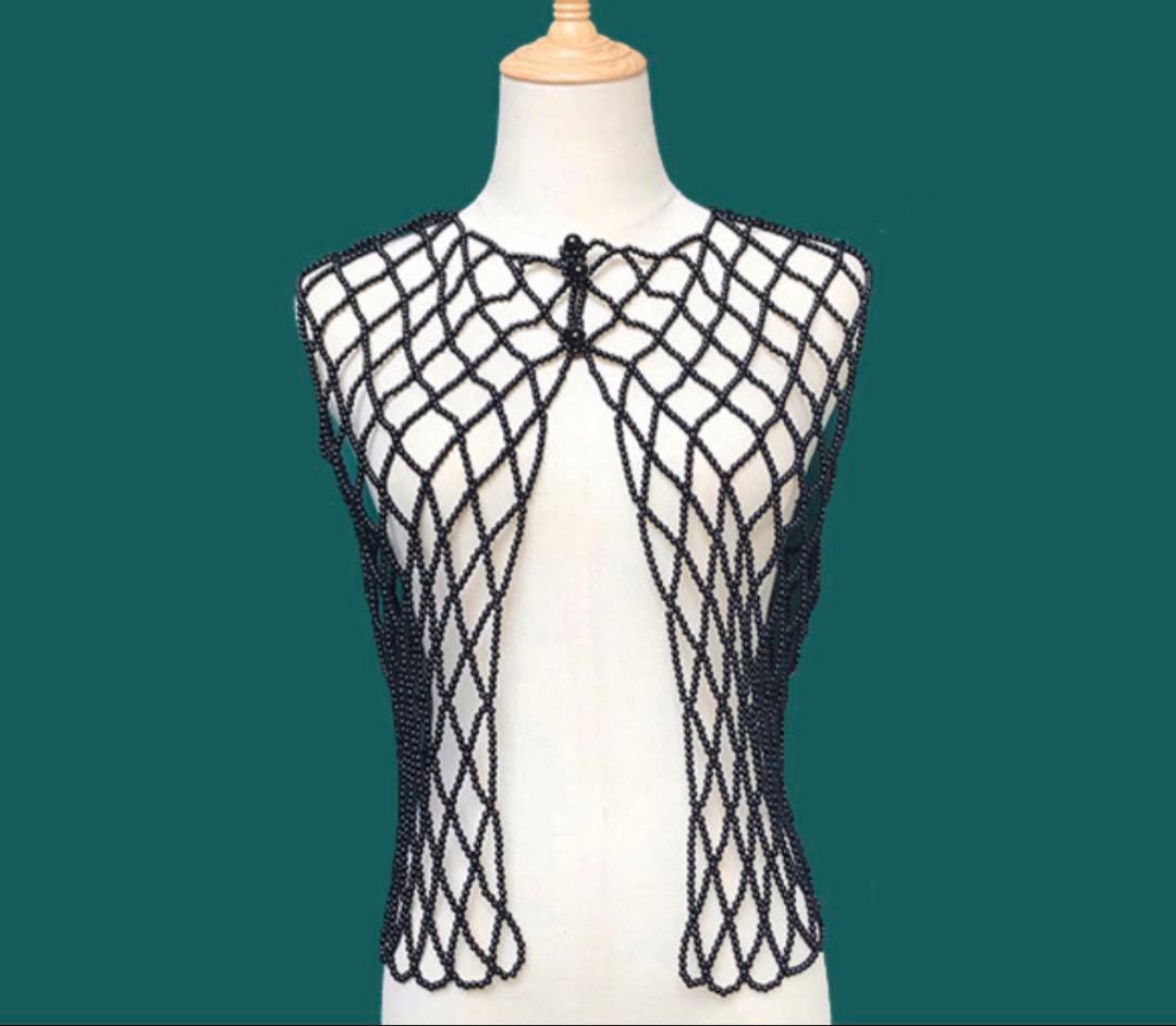 1点再販♡新品未使用！オケージョンパールカーディガン　ブラック