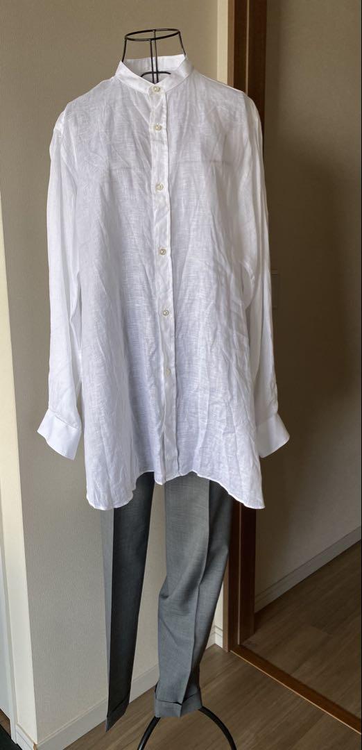 【未使用級✨】ARCODIO リネン100% 長袖シャツ 白 42 XL 超美品✨ARCODIO リネン100%長袖シャツ - メルカリ