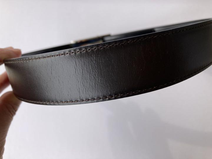 在庫あ在庫 GUCCI 本革ベルト 163lG-m19334295697 リバーシブル 大人気低価