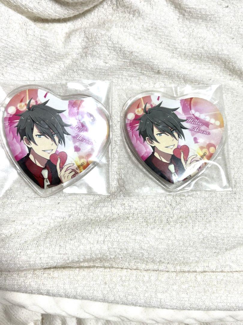 SideM 握野英雄 バレンタイン ハート缶バッジ - メルカリ