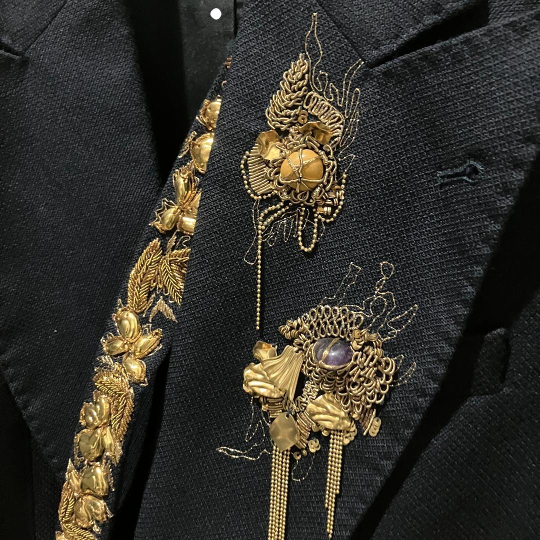 DRIES VAN NOTEN 25ss ランウェイモデル刺繍ブレザー