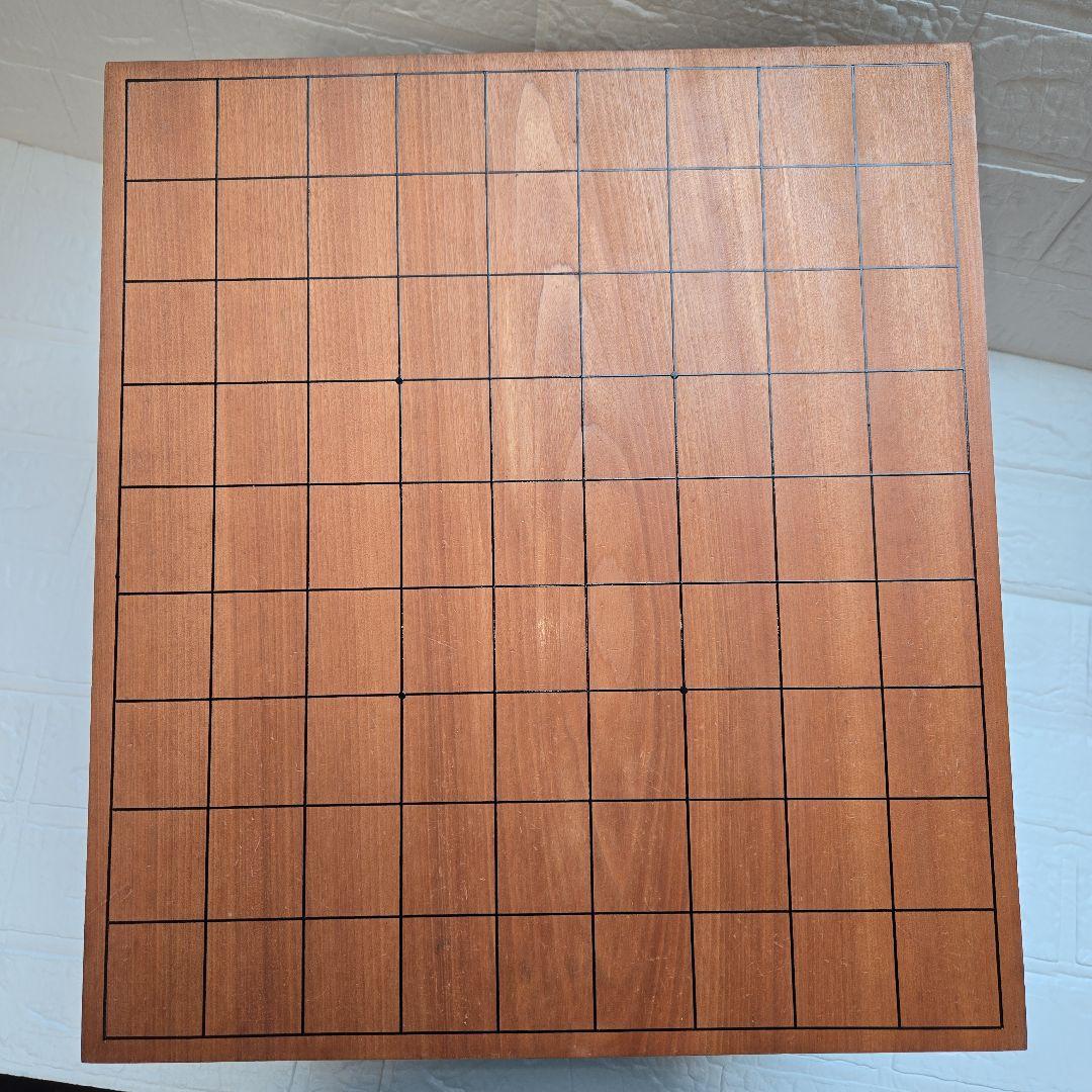 将棋盤　駒セット　脚付き　へそあり