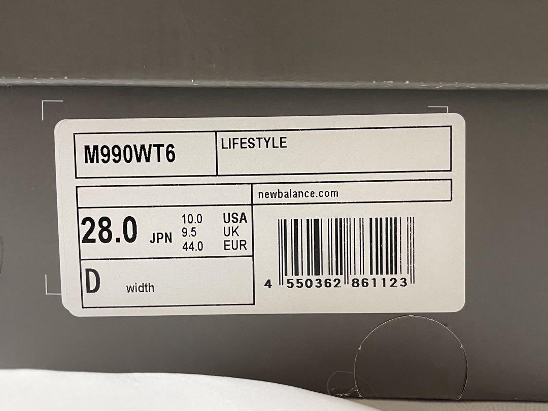 WTAPS NEWBALANCE M990WT6 28cm US10 新品未使用