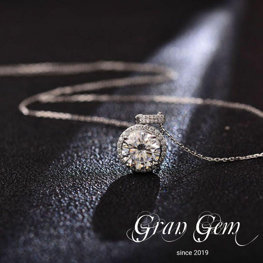 格安HOT Gran メイン3ct k18WG TwEf9-m19346223399 Gem モアッサナイト 限定SALE100%新品