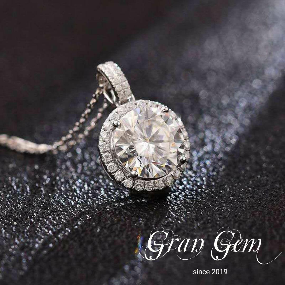格安HOT Gran メイン3ct k18WG TwEf9-m19346223399 Gem モアッサナイト 限定SALE100%新品