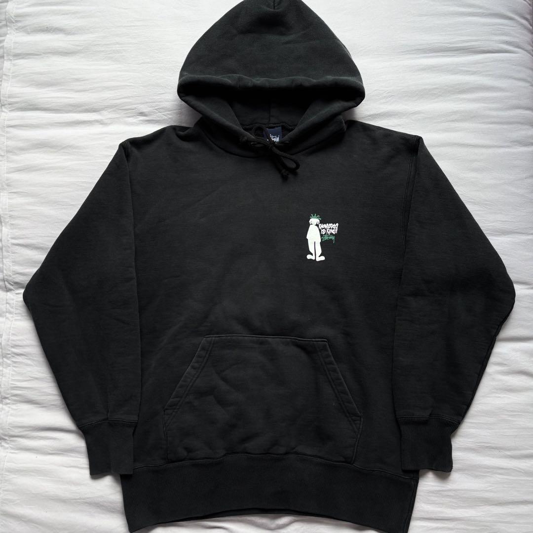 90's OLD STUSSY シャドーマン パーカー 紺タグ USA - メルカリ