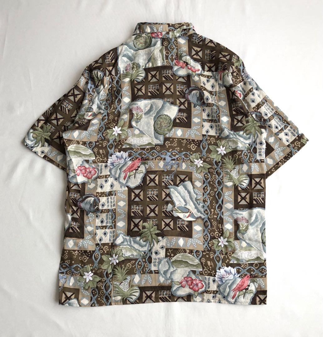 【80〜90s】Reyn Spooner 総柄 コットン アロハシャツ
