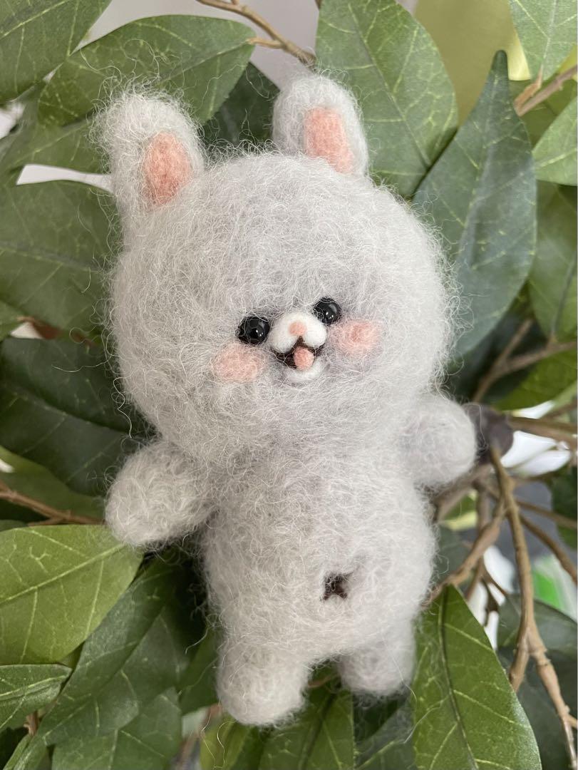 mofumofu usagi 作家 テディベア ぬいぐるみ 羊毛 ハンドメンド