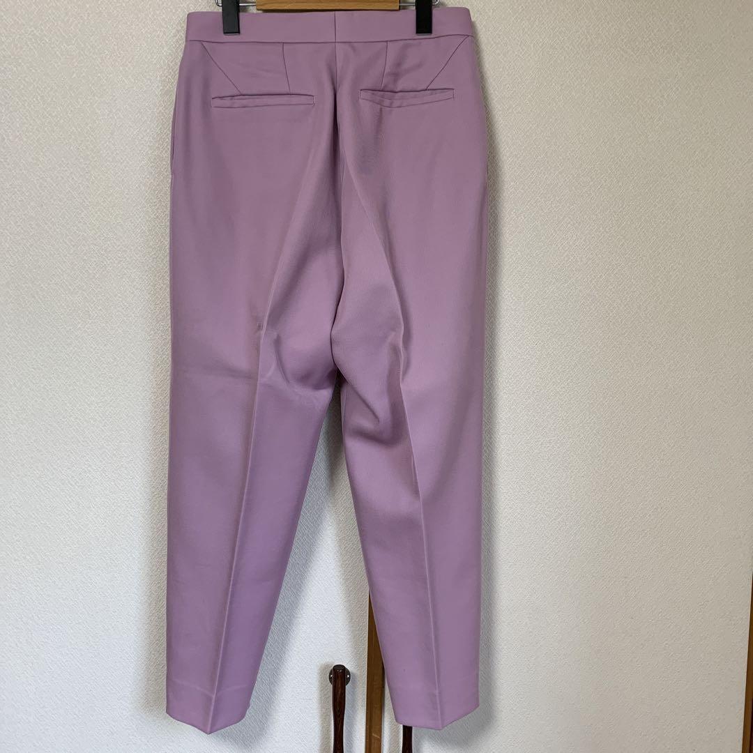 【通販激安】 ドゥロワー ピンク パンツ ウールモヘヤ ギャバタックパンツ パンツ