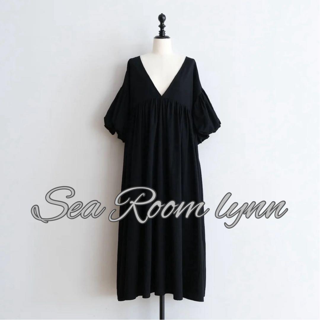 searoomlynn コットンキャンブリックパフスリーブワンピース S