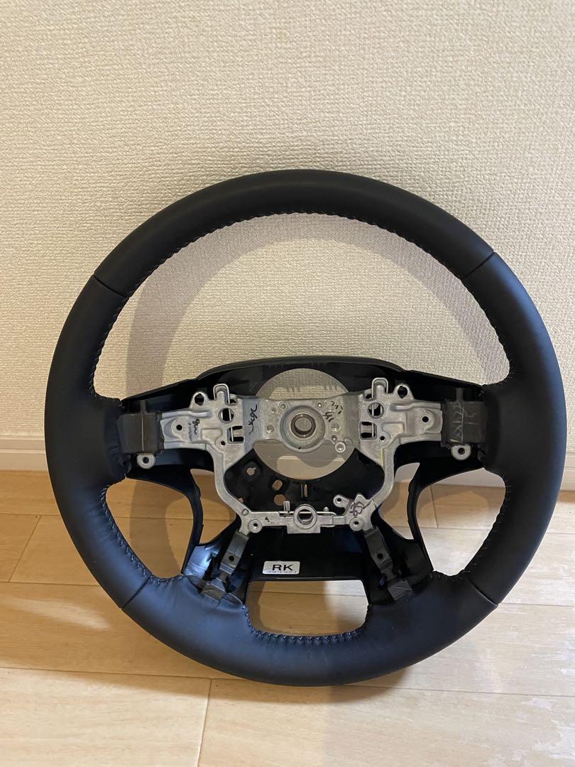 TOYOTA 純正ステアリング　本革巻きプラド150後期ブラックレザー　新品