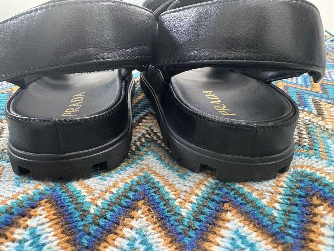 PRADA ブラック スポーツサンダル 36