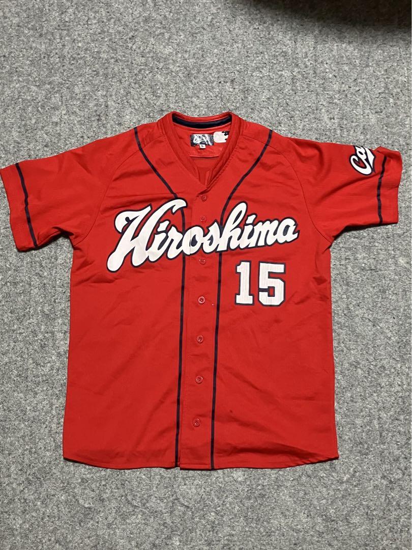カープ　黒田投手の背番号15練習着　含む3枚半袖シャツ　3枚まとめ売り 広島東洋カープ 黒田博樹 復刻ユニフォーム（カープ 黒田投手の