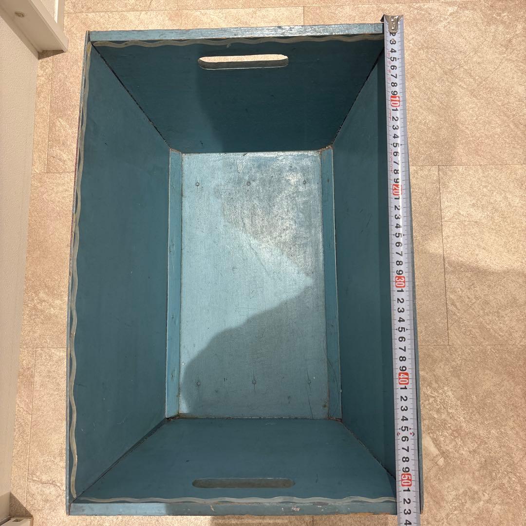 デンマーク　アンティークバスケット(木製)