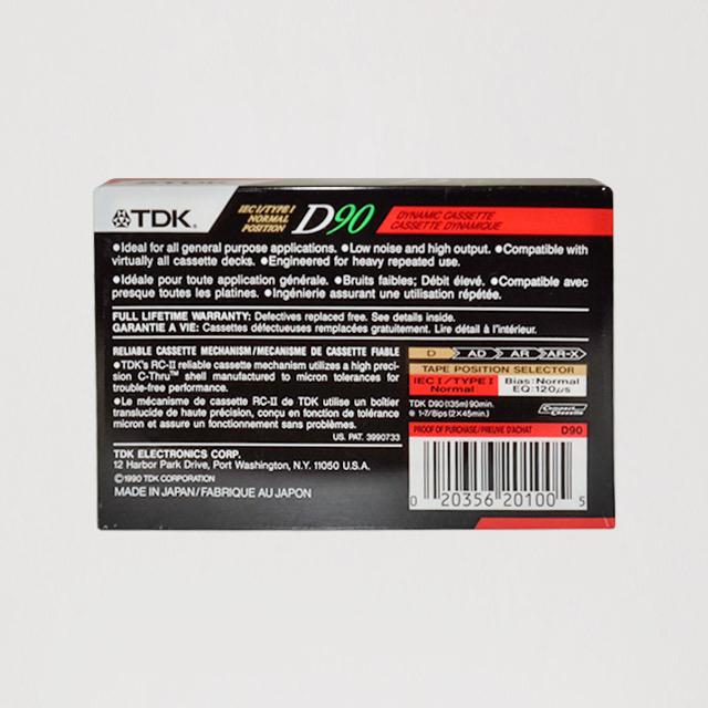 希少]TDK CASSETTE TAPE Dシリーズ[海外版]4種セット - メルカリ