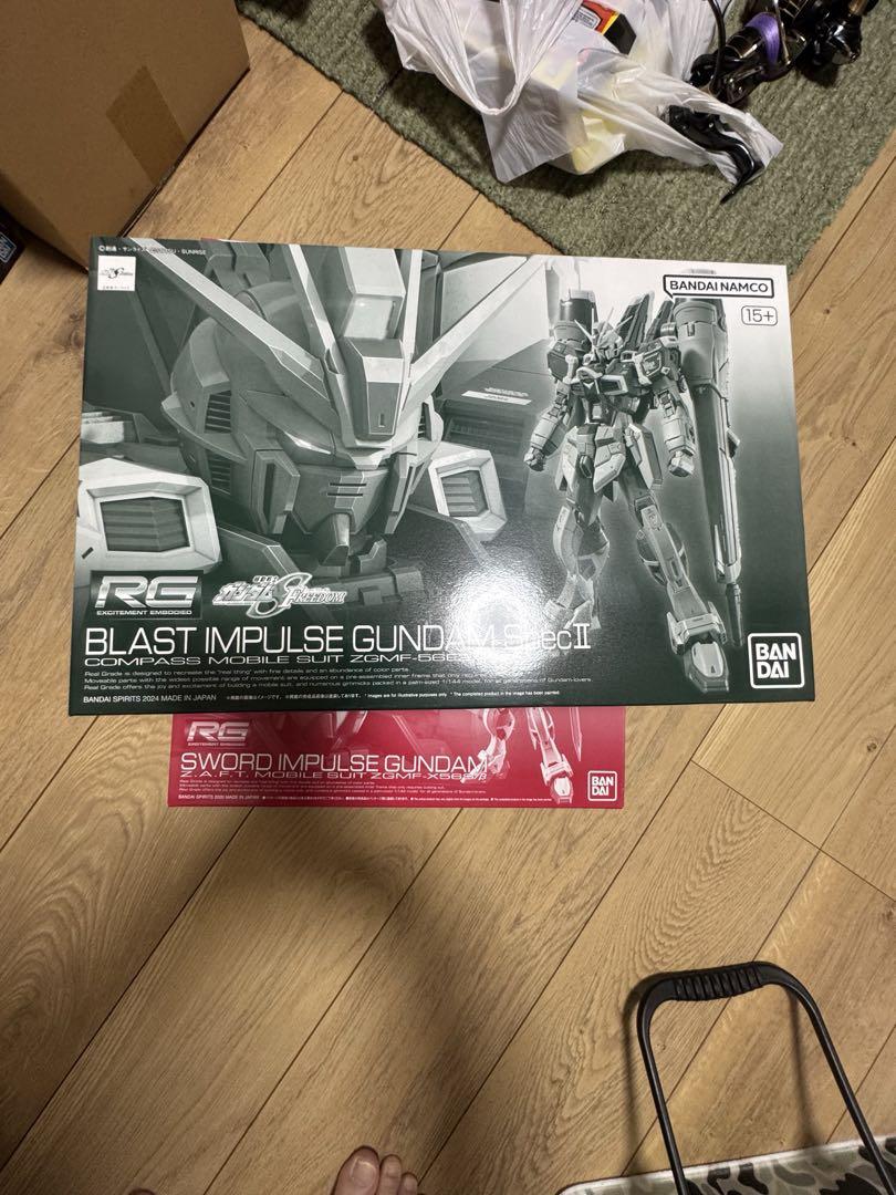 RG ストライクルージュ、インパルス通常版、ブラスト　フリーダム版セット