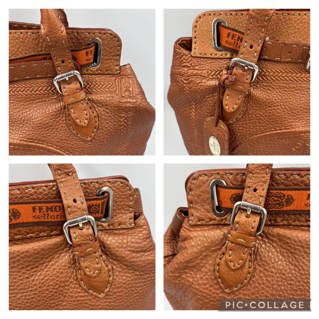 最旬ダウン Fendi フェンディ 馬車 セレリア ヴィラボルゲーゼ トートバッグ バッグ
