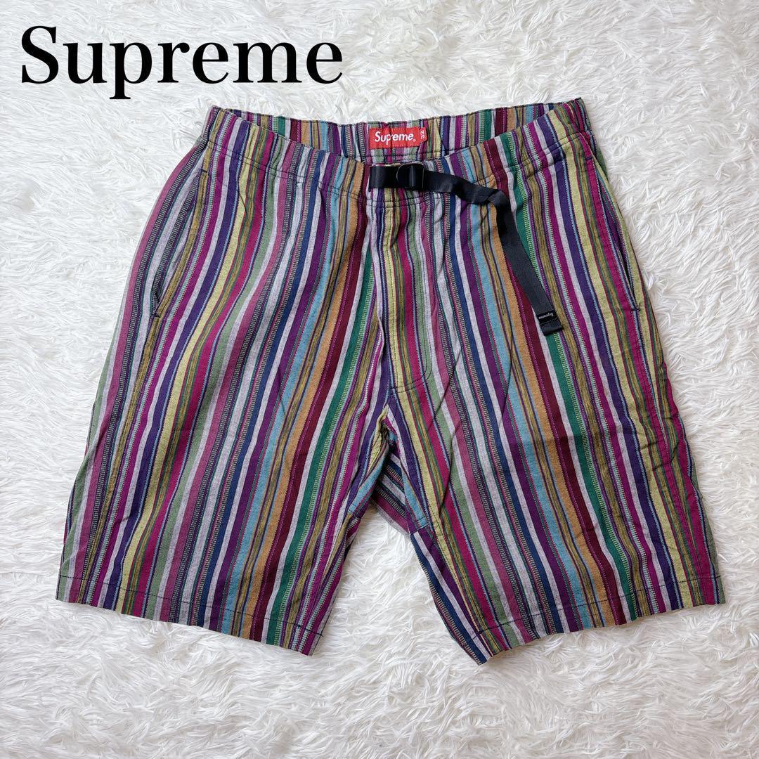 美品✨シュプリーム Supreme ショートパンツ 総柄 マルチカラー マドラス