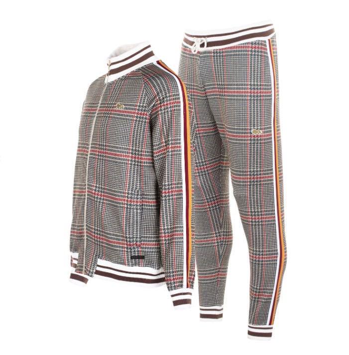 ロンズデール Gentlemenトラックスーツ ベージュチェック L 日本未発売