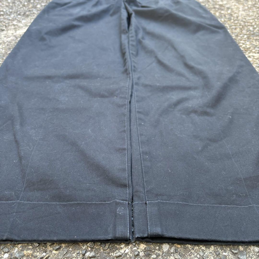 00s DOCKERS チノパン ブラック ツータック 33×32