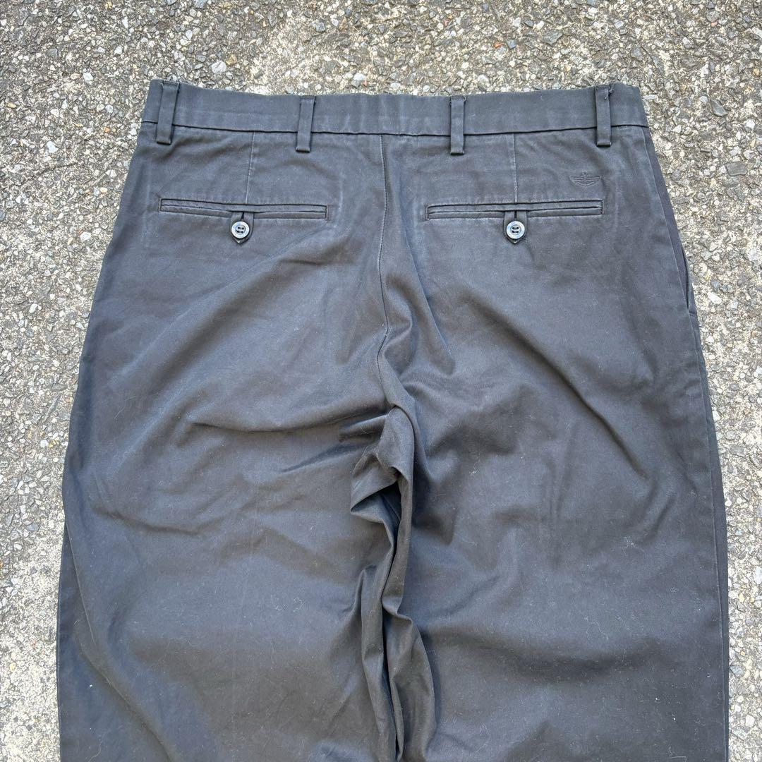 00s DOCKERS チノパン ブラック ツータック 33×32