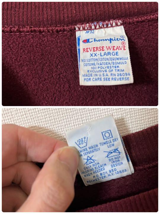 低価高評価 90s カレッジロゴ 3段 3txyp-m19369932344 champion⭐️リバースウィーブ USA製 HOT