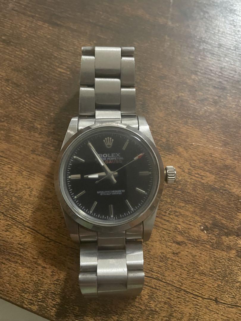 oyster perpetual milgauss自動巻き 腕時計