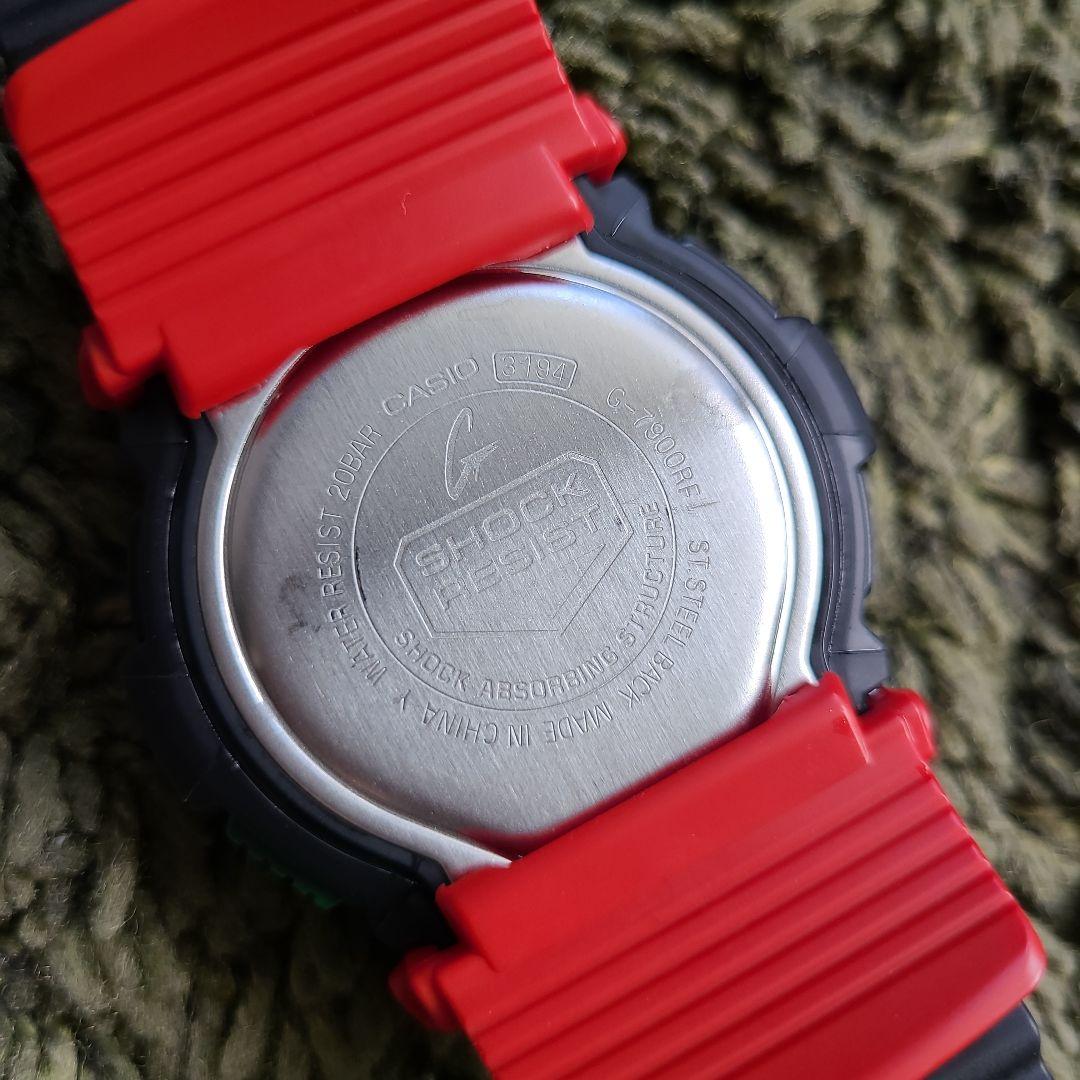 【美品】G-SHOCK  G-7900RF-1JF　レゲエ　ラスタカラー