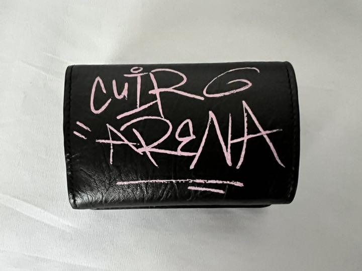 新品　BALENCIAGA バレンシアガ グラフィティ ミニ 折り財布_画像1