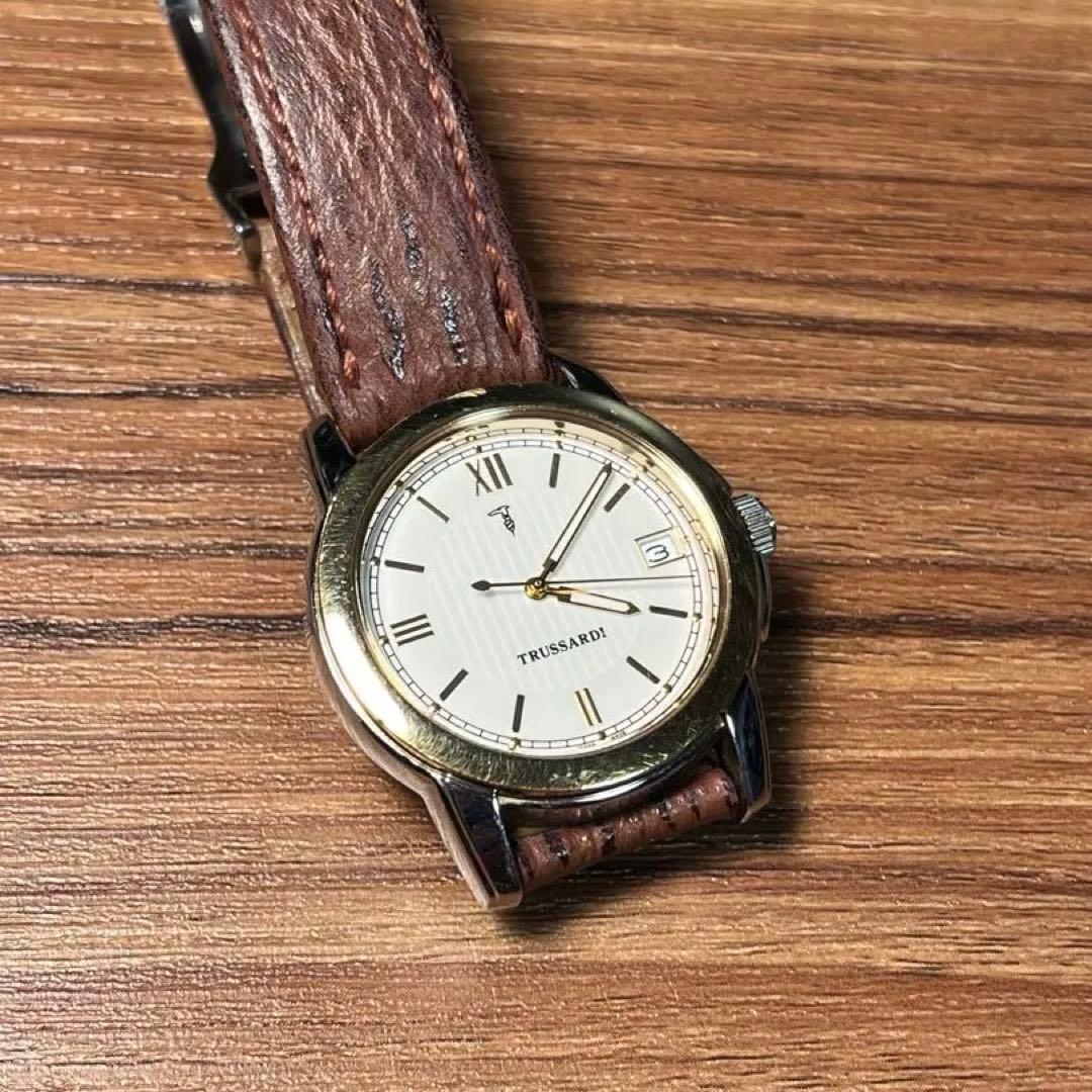 レトロ】TRUSSARDI トラサルディ 腕時計 TR-2553 ベルト要交換 - メルカリ