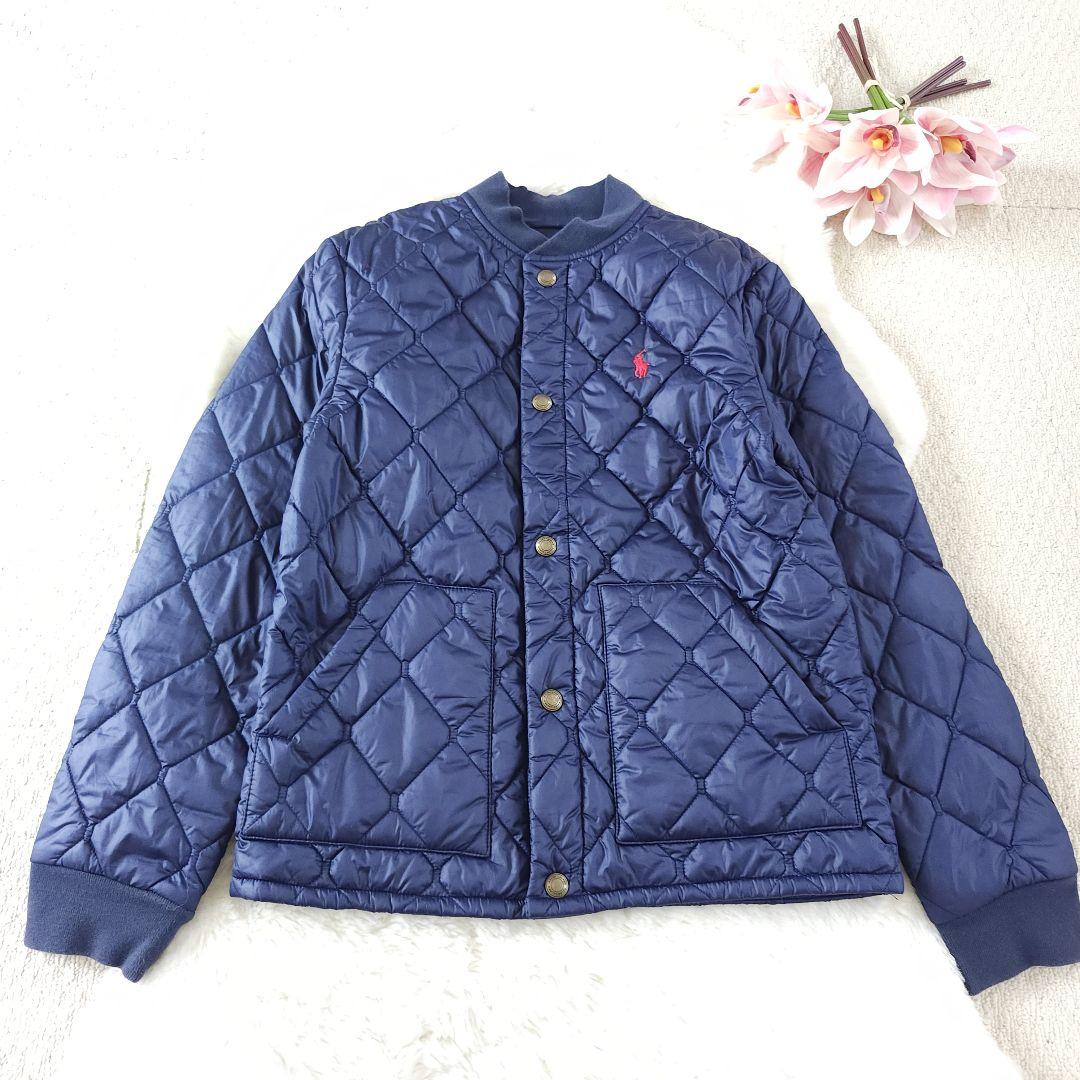 POLO RALPH LAUREN キルティングジャンバー ネイビー10-12歳