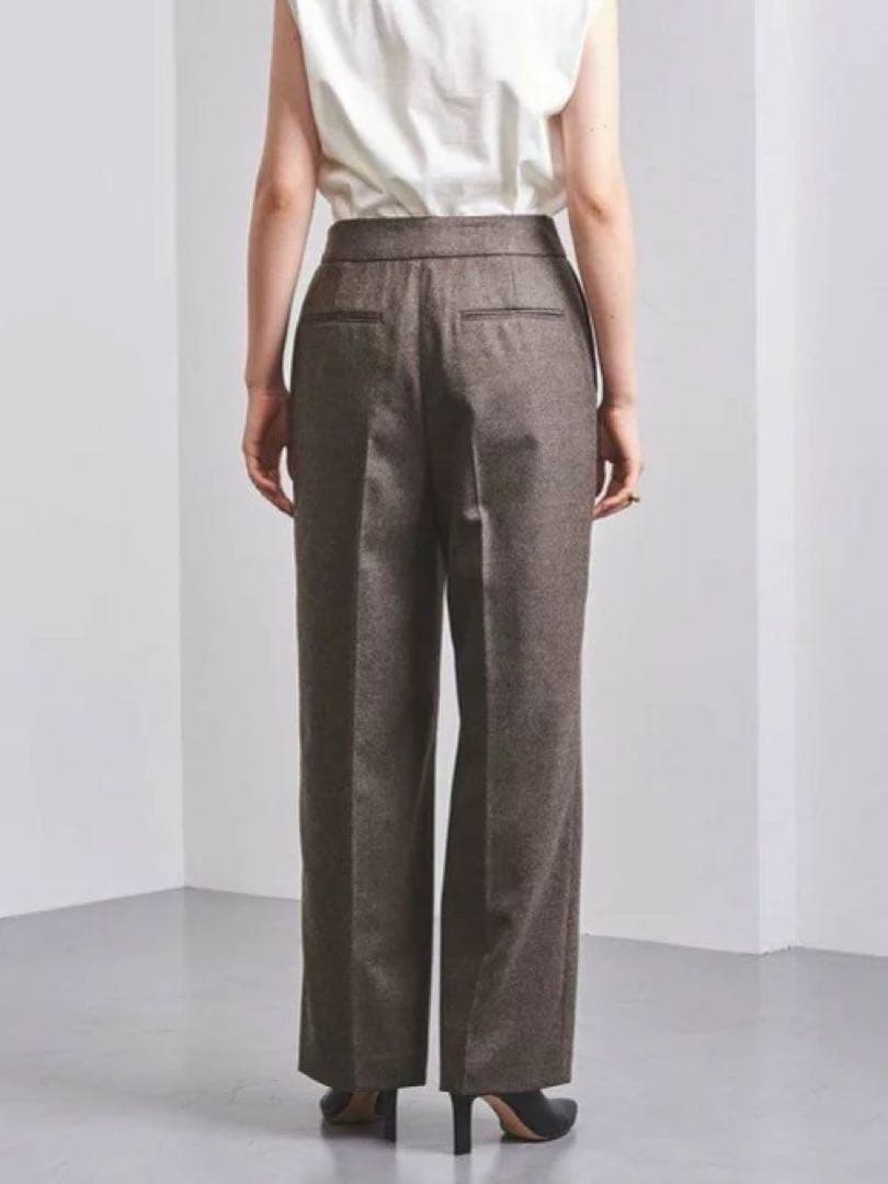 ストレートパンツ ウール ブラックUNITED ARROWS ¥19800S UNITED ARROWS DECORATOM_COM_BR