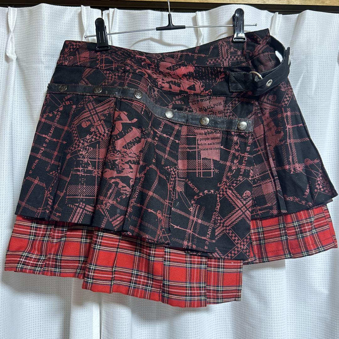 【はこぽす対応商品】 エイチナオト H anarchyプリーツミニスカート スカート