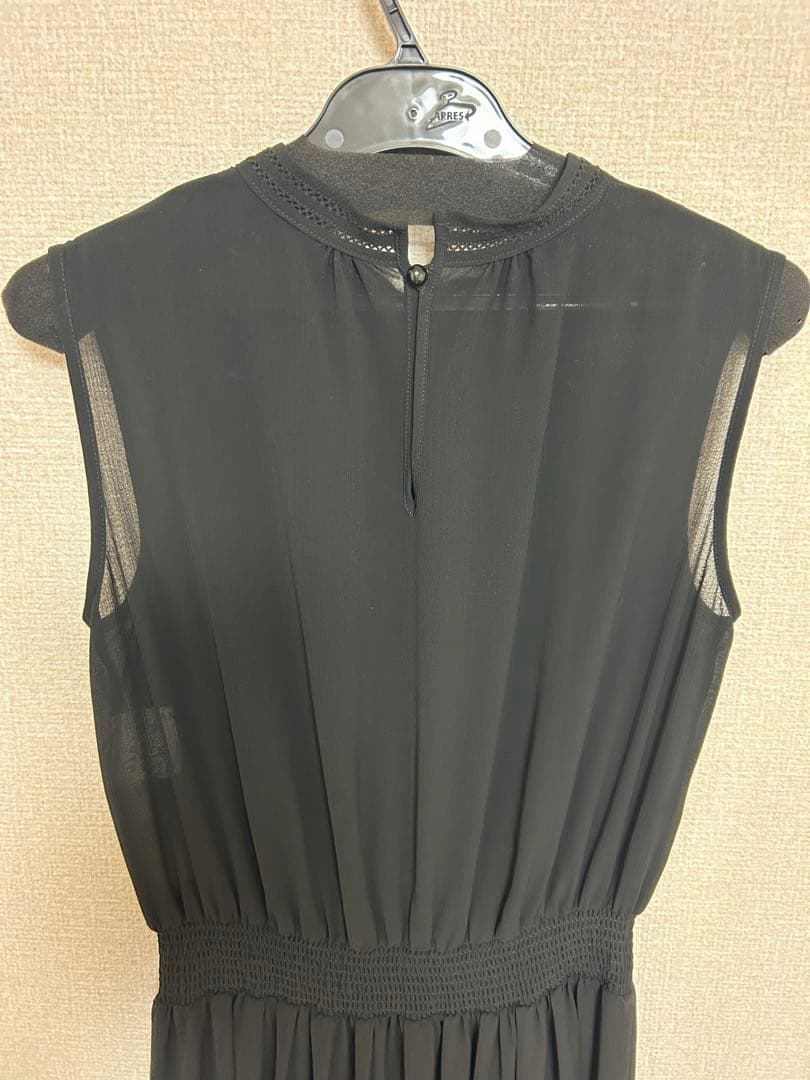 アナイ★ノースリーブ ブラック ロングワンピース