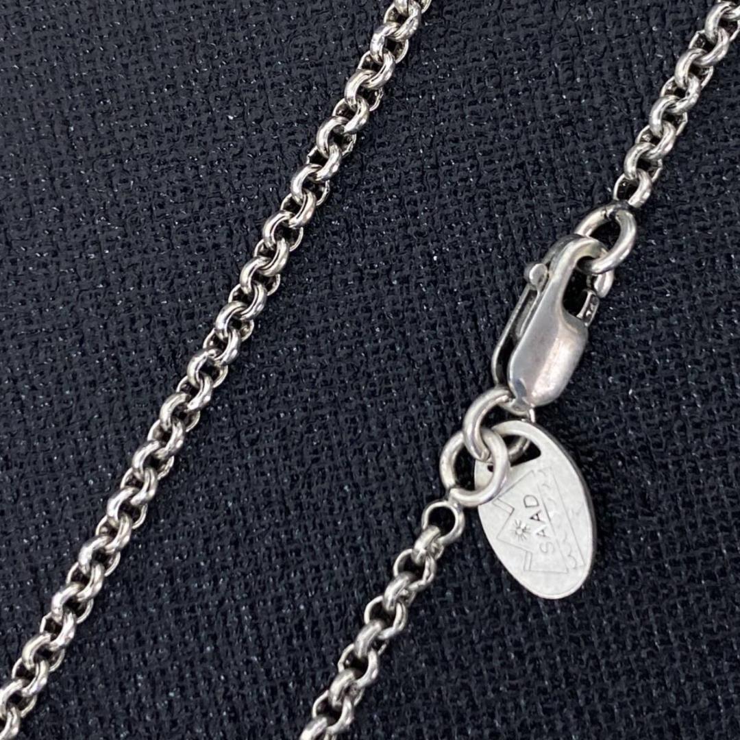 SAAD シルバー 925 2mm 甲丸 チェーン ネックレス 40cm SAAD サード ネックレス チェーン 甲丸 Silver925 全長45cm