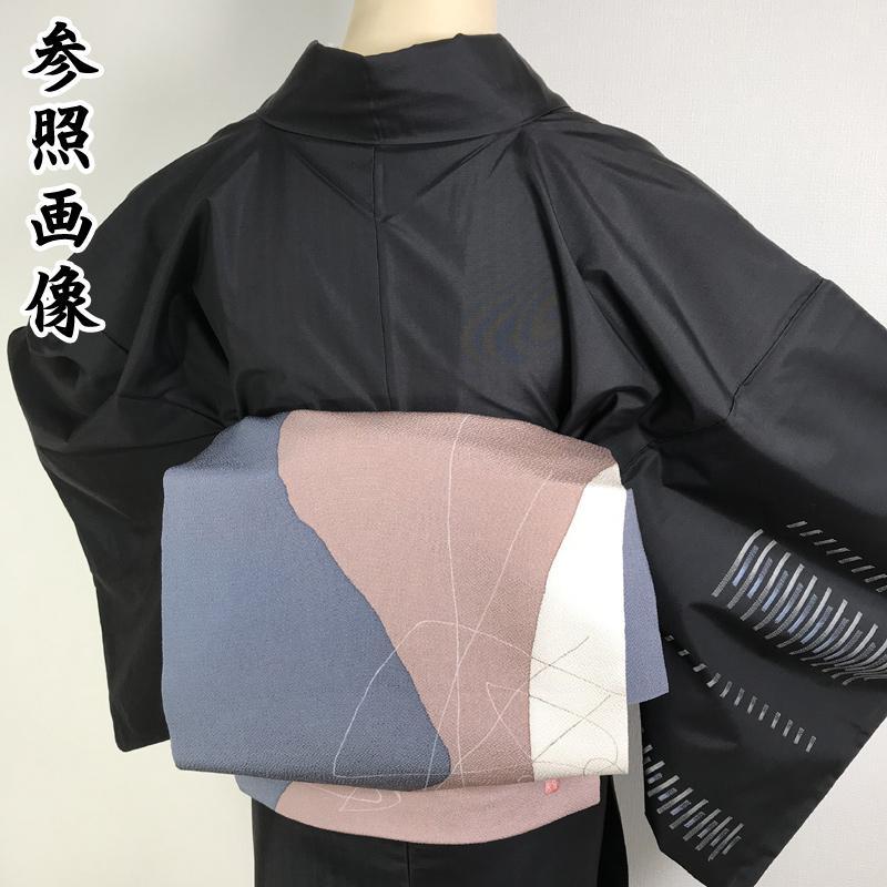 19mh13逸品 縞 幾何学文様 美品 qPWaY-m19385331868 付下げ 紬 墨色 最新作即納
