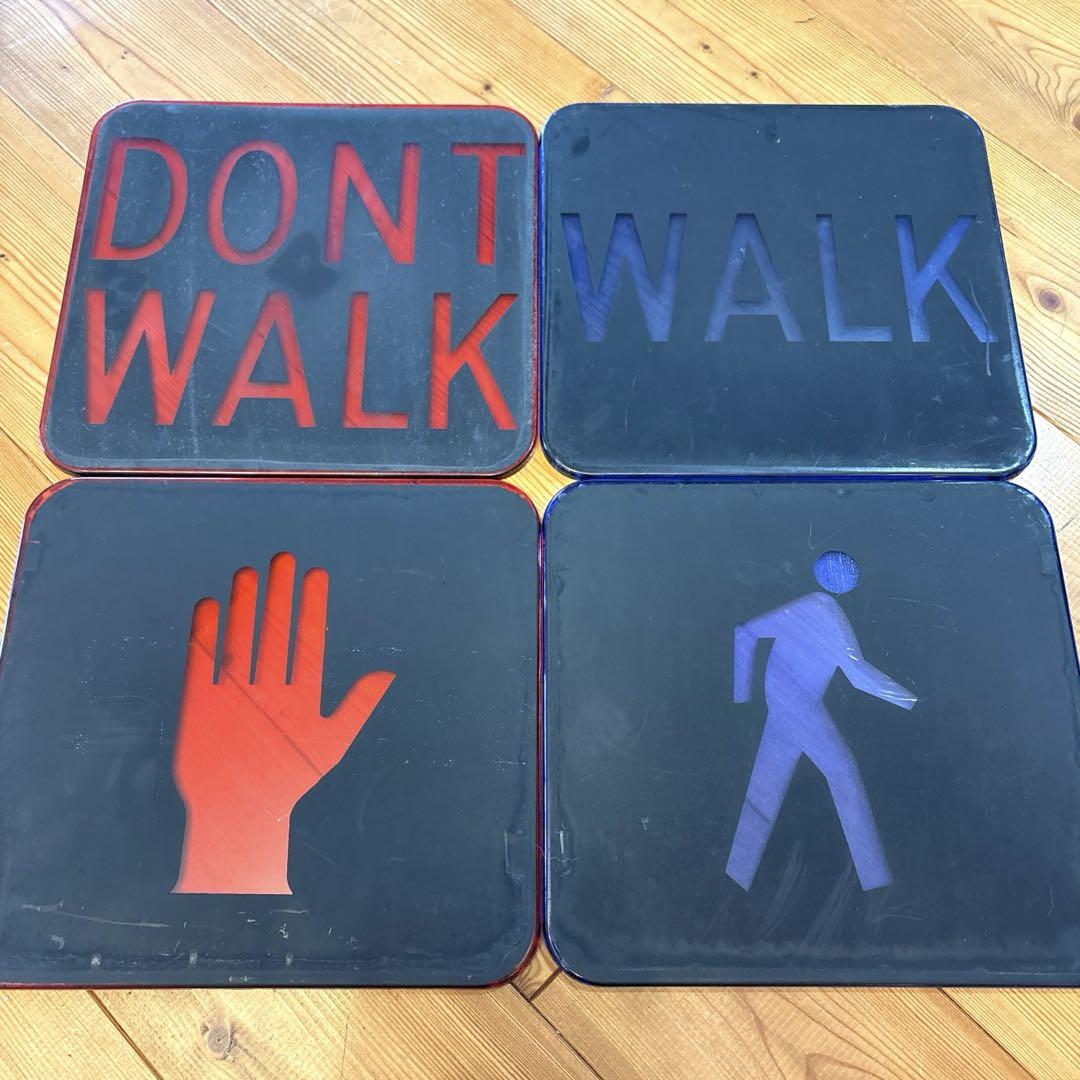 Walk Dontトラフィックシグナル　看板　ロードサイン　ガレージ　USA