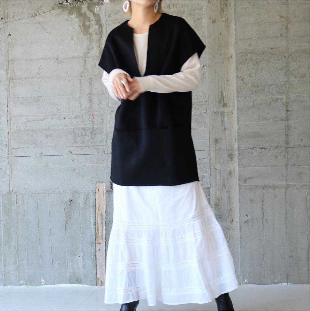 v neck wool vest aere